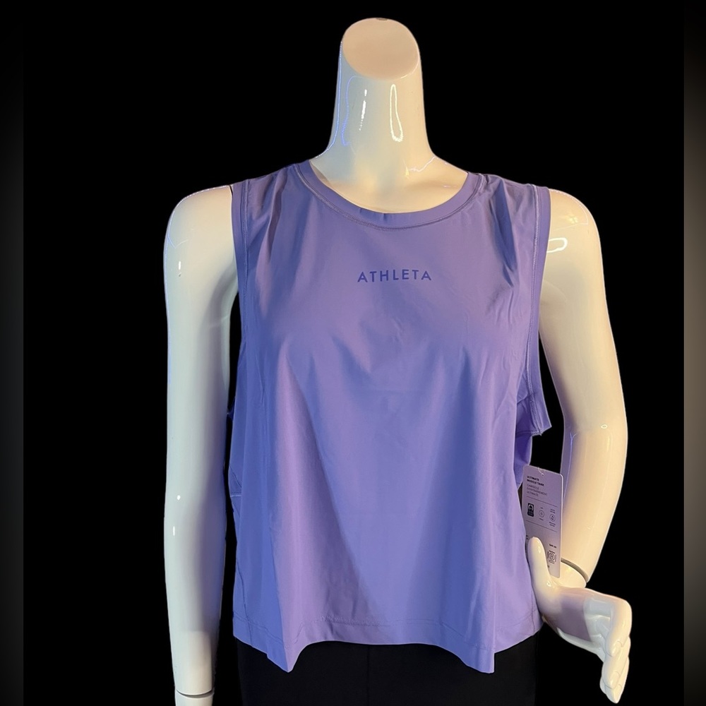 ATHLETA NWT Purple Lilac Ultimate Muscle Tank Size Large